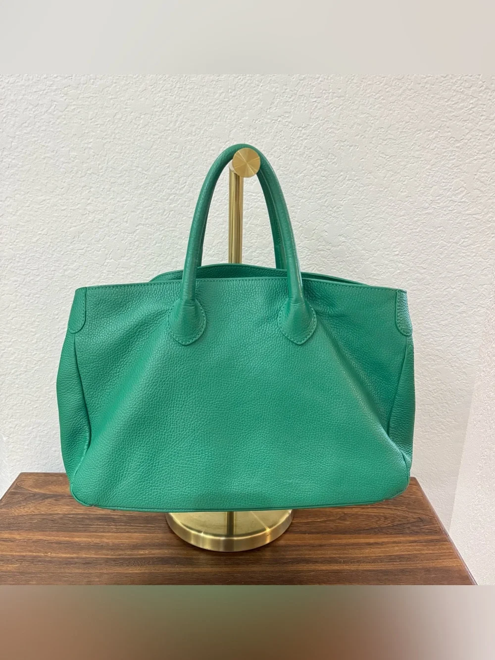 Mark & Graham Green Leather Tote